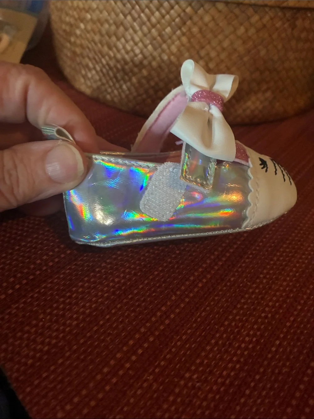 Laura Ashley Baby Bunny Crib Shoes - SZ 1